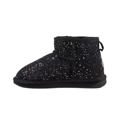 Emu Stinger Micro Milkyway Women's Sheepskin Pull On Cosy Ankle Boot Black