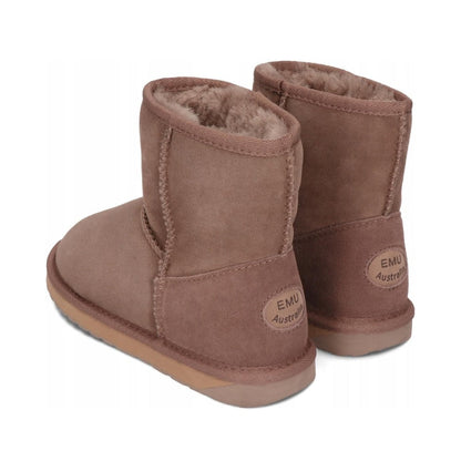 Emu Stinger Mini Women's Water Resistant Sheepskin Pull On Cosy Boot Cameo Rose