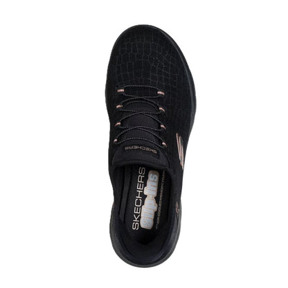 Skechers Summits Classy Night Women's Slip-In Memory Foam Trainer Black/Gold