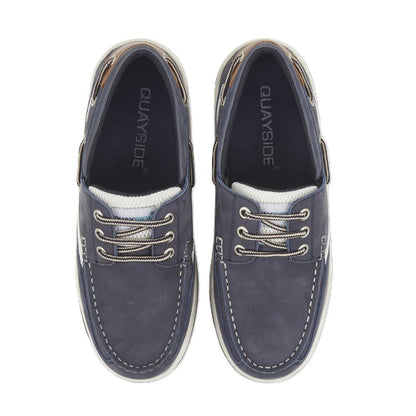 Quayside Sydney 2 Men's Sport Sole Leather Boat Shoe Navy
