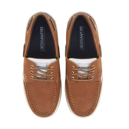 Quayside Sydney 2 Men's Sport Sole Leather Boat Shoe Walnut