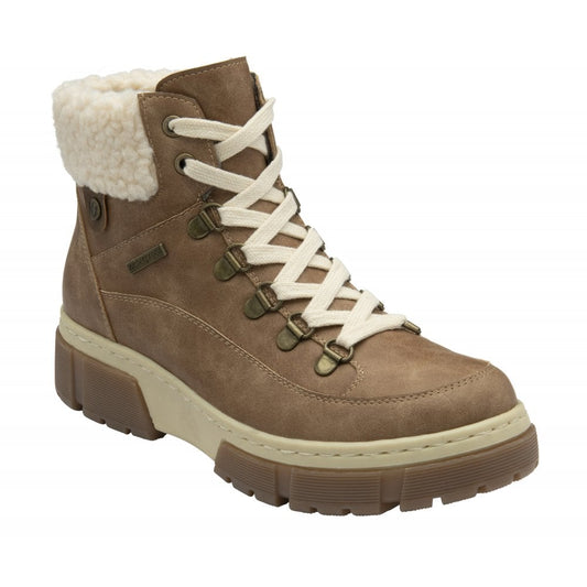 Lotus Conniston Women's Lace Up / Zip Up Waterproof Ankle Boot Tan