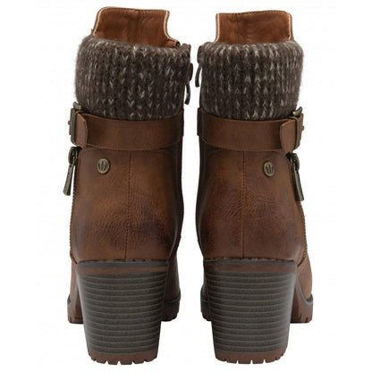 Lotus Jodie Women's Heeled Ankle Boot Tan