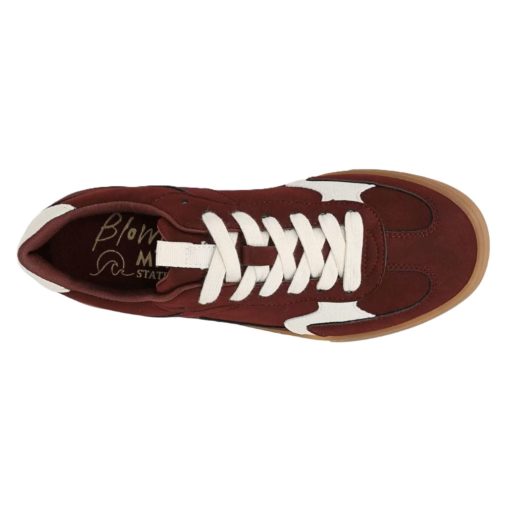 Blowfish Malibu Tastic Women's Low Profile Lace Up Sneaker Trainer Carmine Red