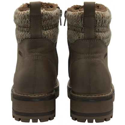 Lotus Stefani Women's Lace Up / Zip Up Ankle Boot Taupe