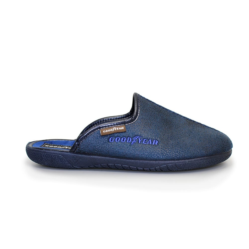 Goodyear Tees Men's Mule Slipper Distressed Blue