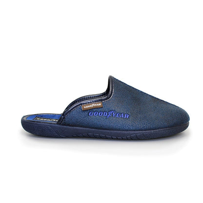 Goodyear Tees Men's Mule Slipper Distressed Blue