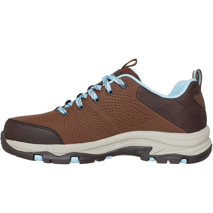 Skechers Trego Trail Destiny Women's Waterproof Memory Foam Lace Up Walking Shoe Chocolate