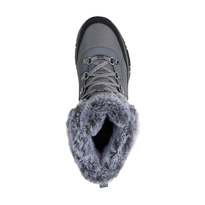 Skechers Trego Stormie Women's Waterproof Lace Up Walking Hiking Boot Charcoal