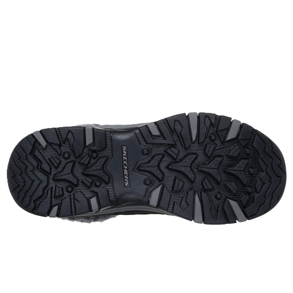 Skechers Trego Stormie Women's Waterproof Lace Up Walking Hiking Boot Charcoal