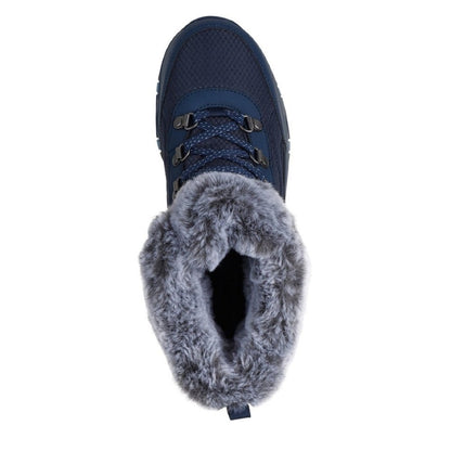 Skechers Trego Stormie Women's Waterproof Lace Up Walking Hiking Boot Navy