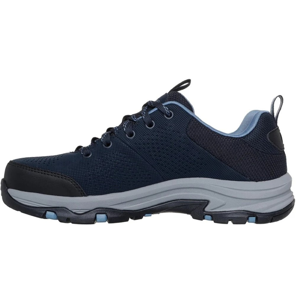 Skechers Trego Trail Destiny Women's Waterproof Memory Foam Lace Up Walking Shoe Navy/Grey