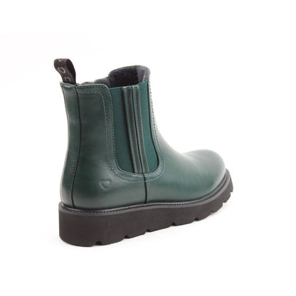 Heavenly Feet Triton Women's Lightweight Zip up Chelsea Boot Evergreen