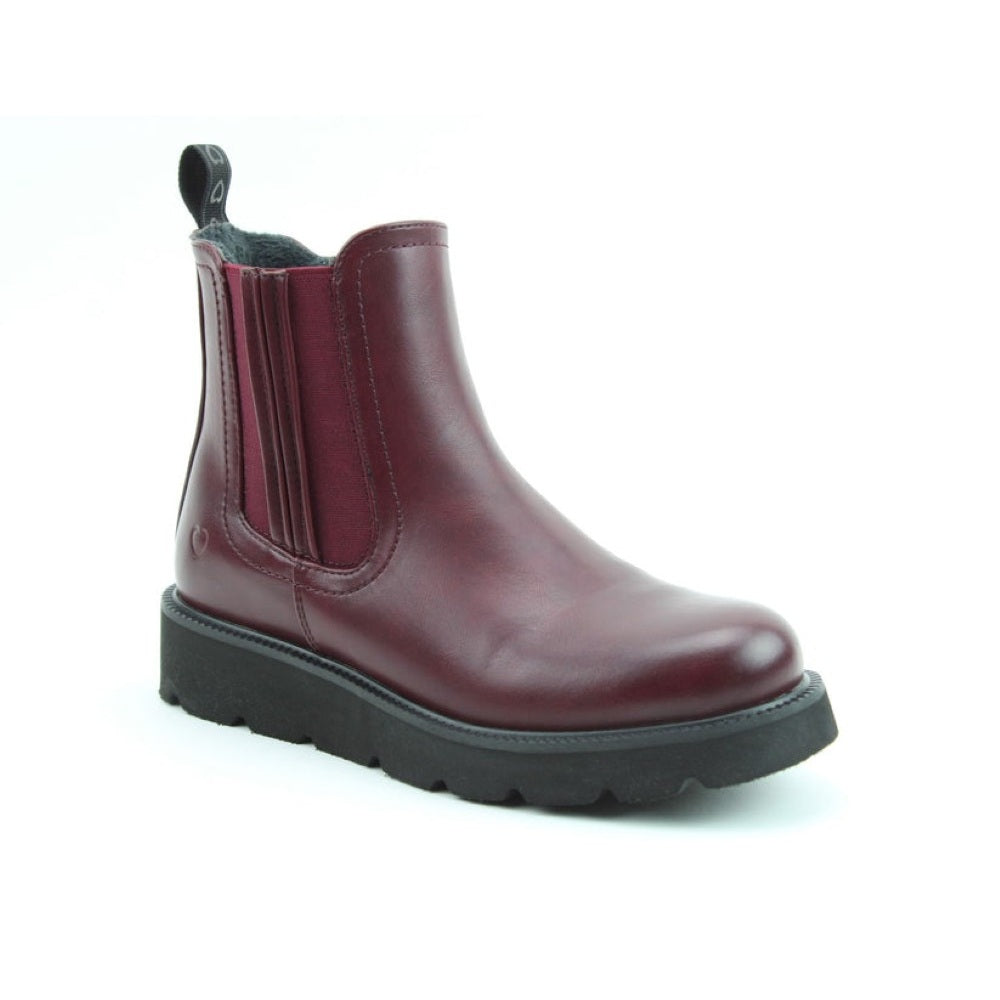 Heavenly Feet Triton Women's Lightweight Zip up Chelsea Boot Plum
