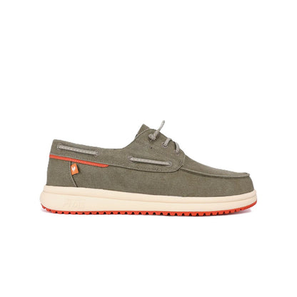 Walk In Pitas Tulum Men's Lightweight Slip On Boat Shoe Khaki