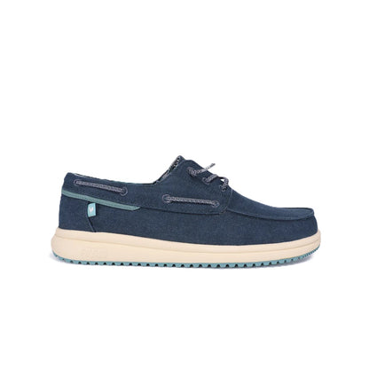 Walk In Pitas Tulum Men's Lightweight Slip On Boat Shoe Marino