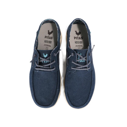 Walk In Pitas Tulum Men's Lightweight Slip On Boat Shoe Marino