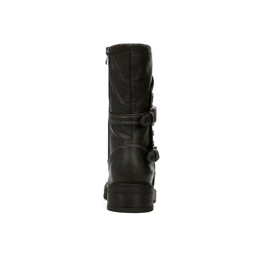 Blowfish Malibu Venice Women's Vegan Friendly Twin Buckle & Zip Mid Boot Black