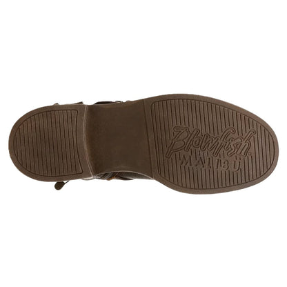 Blowfish Malibu Venice Women's Vegan Friendly Twin Buckle & Zip Mid Boot Brown