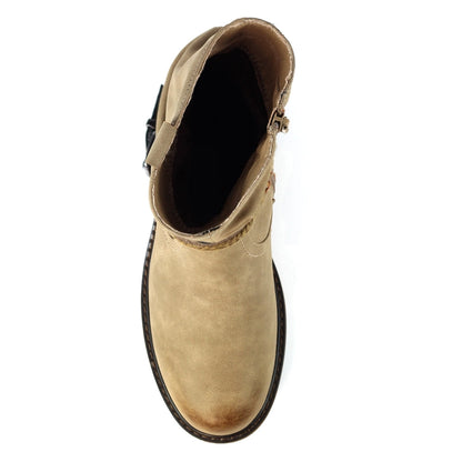 Lunar Veronica Women's Waterproof Zip Up Ankle Boot Stone