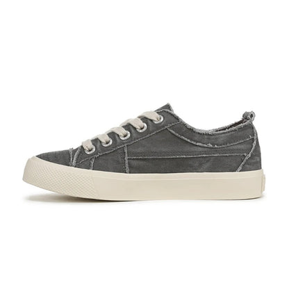 Blowfish Malibu Very Sadie Women's Floral Embroidered Lace Up Platform Trainer Charcoal