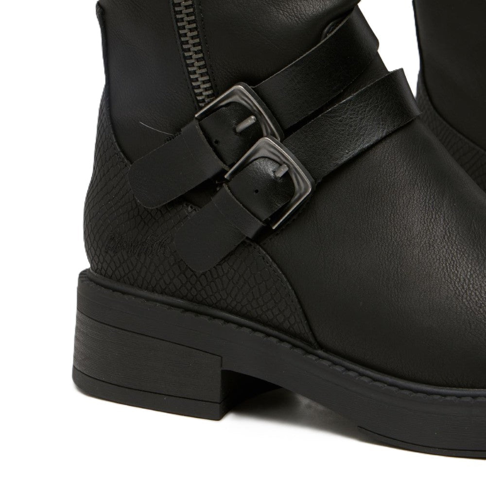 Blowfish Malibu Virtue 2 Women's Vegan Friendly Zip Up Long Boot Black