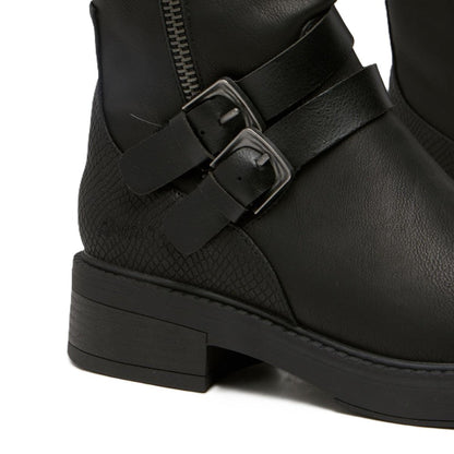 Blowfish Malibu Virtue 2 Women's Vegan Friendly Zip Up Long Boot Black