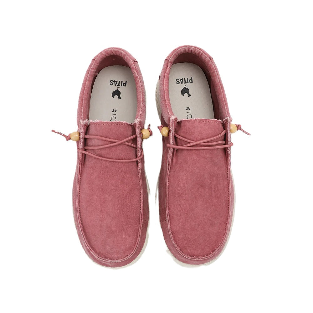 Walk In Pitas Wallabi Washed Men's Lightweight Wally Slip On Canvas Shoe Fresa