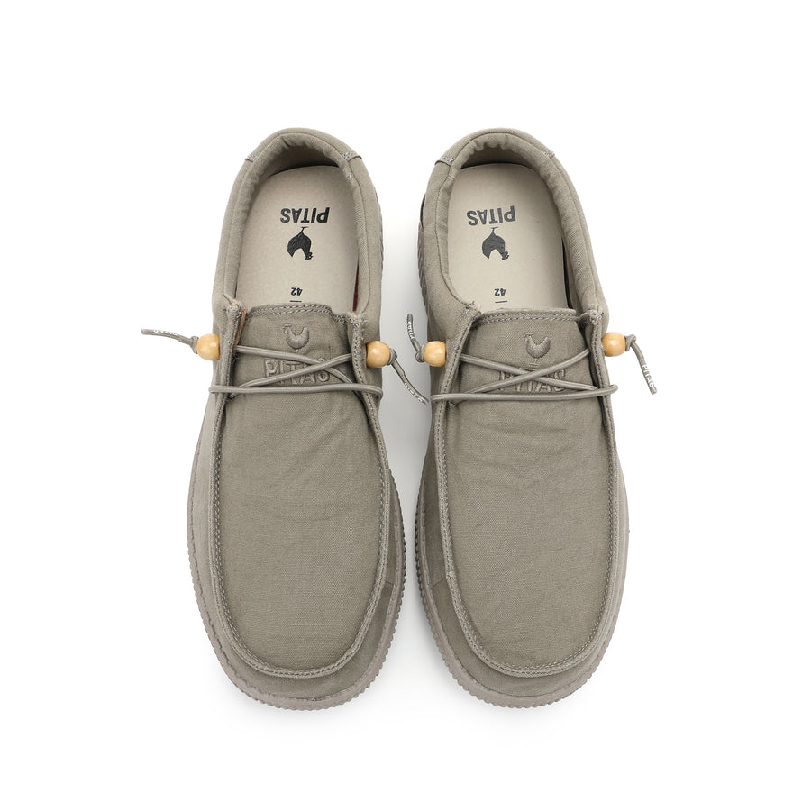 Walk In Pitas Wallabi Washed Men's Lightweight Wally Slip On Canvas Shoe Tortola