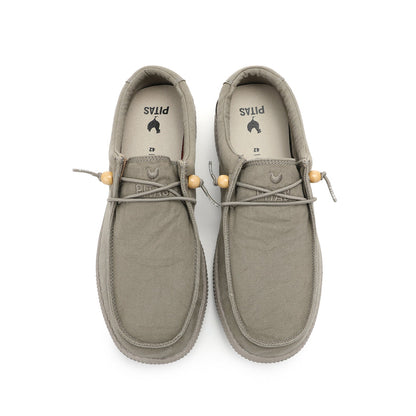 Walk In Pitas Wallabi Washed Men's Lightweight Wally Slip On Canvas Shoe Tortola