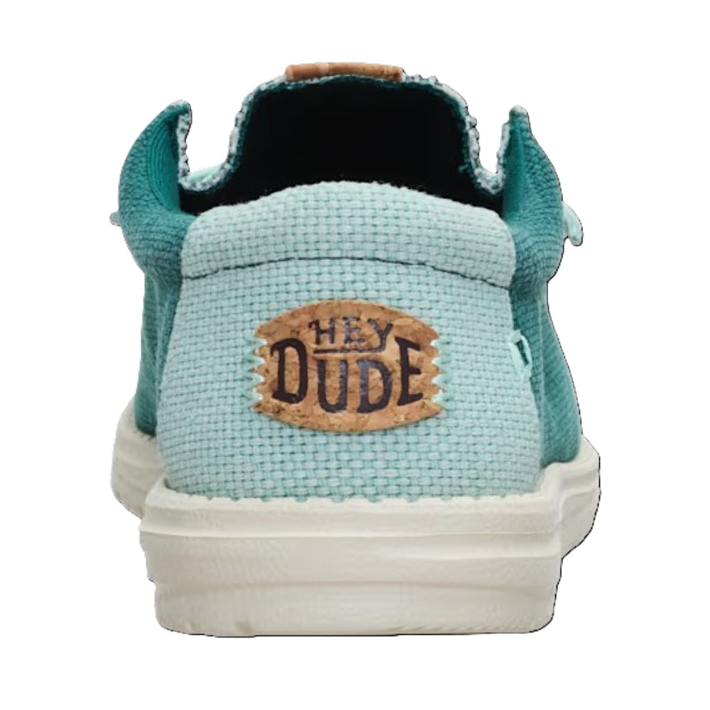 Hey Dude Wally Braided Men's Slip On Casual Shoe Deep Green / Harbor Grey
