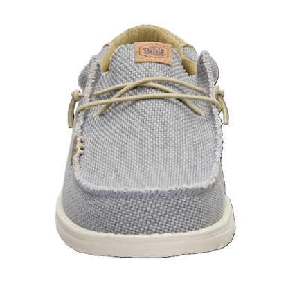 Hey Dude Wally Braided Men's Slip On Casual Shoe Flannel Grey / Olive Grey