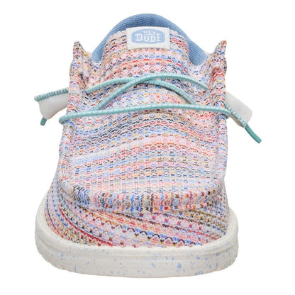 Hey Dude Wally Funk Men's Slip On Casual Shoe Egret / Multi