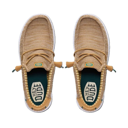 Hey Dude Wally Sox Men's Slip On Casual Shoe Bone Brown / Multi