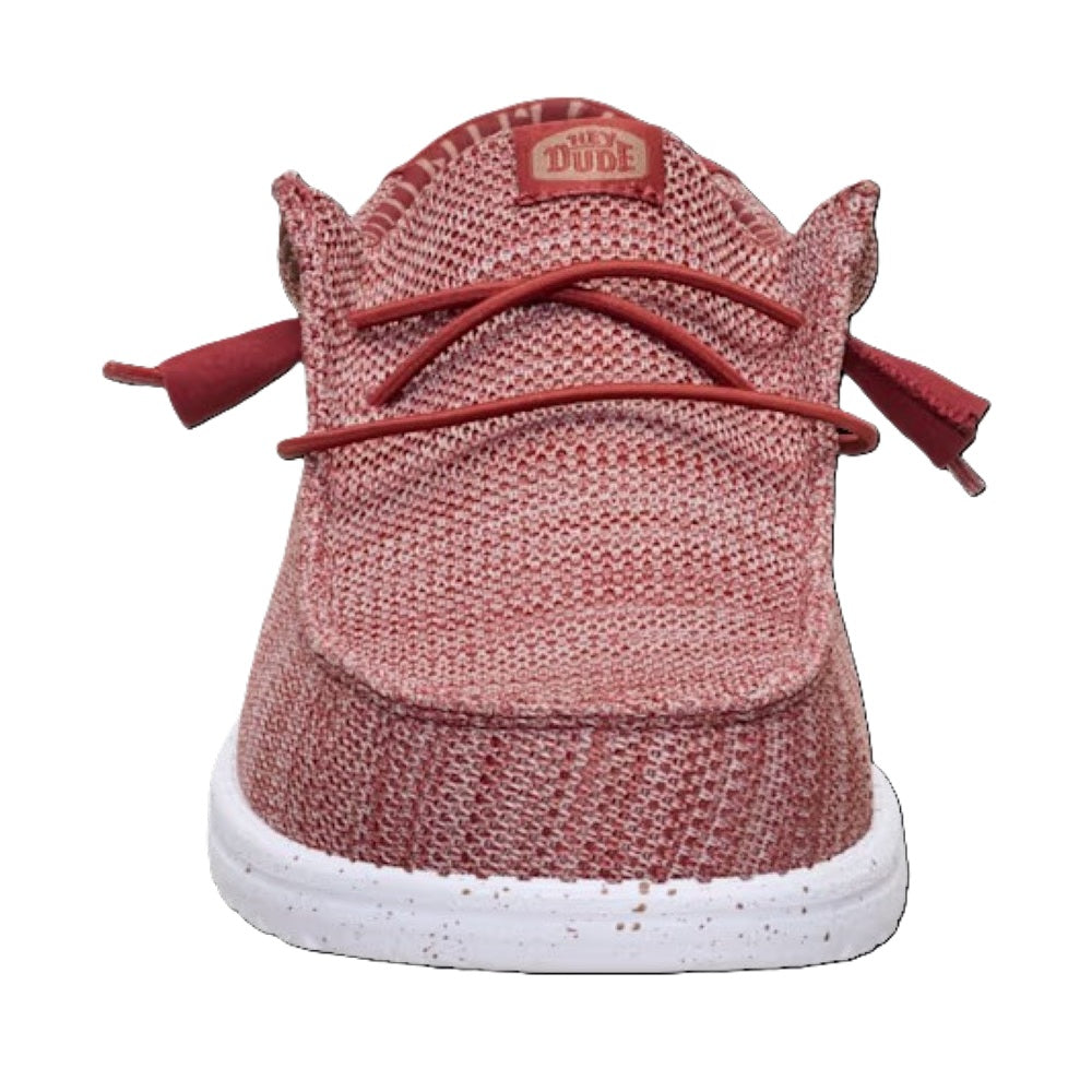 Hey Dude Wally Sox Men's Slip On Casual Shoe Burnt Red / Multi