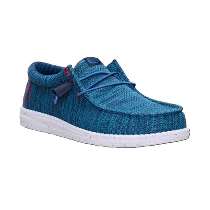 Hey Dude Wally Sox Men's Slip On Casual Shoe Ensign Blue / Multi