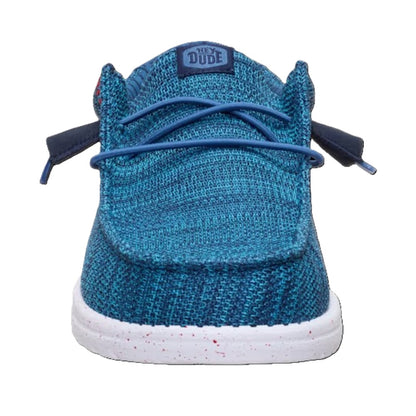 Hey Dude Wally Sox Men's Slip On Casual Shoe Ensign Blue / Multi