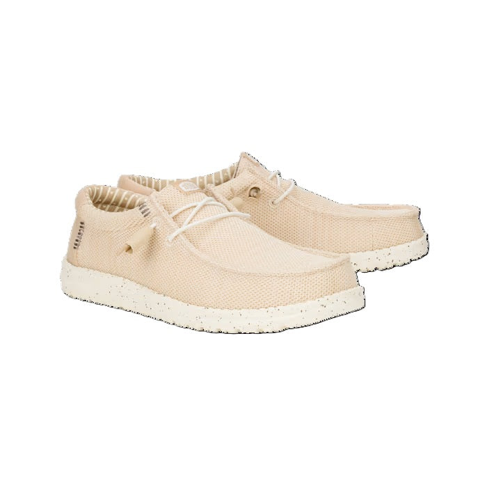 Hey Dude Wally Sox Men's Slip On Casual Shoe Irish Cream / Egret