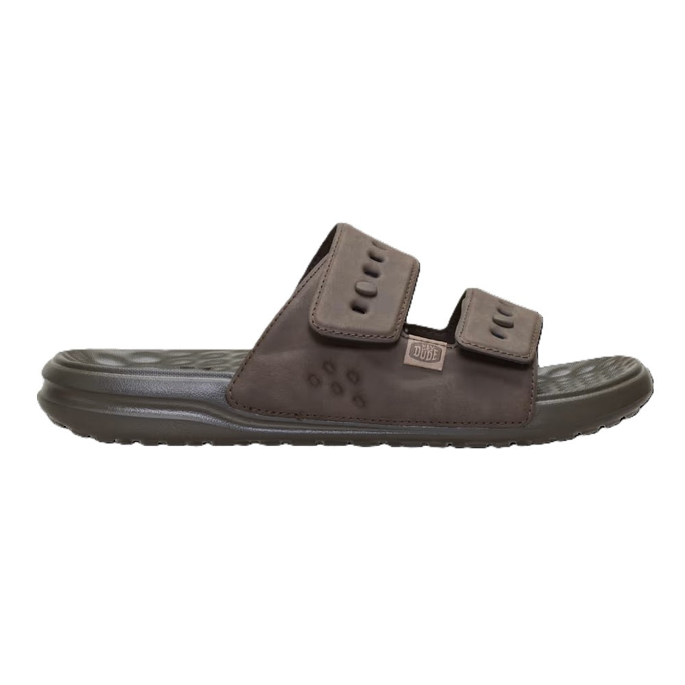 Hey Dude Wave 2 Strap Slide Classic Men's Lightweight Adjustable Strap Slider Major Brown
