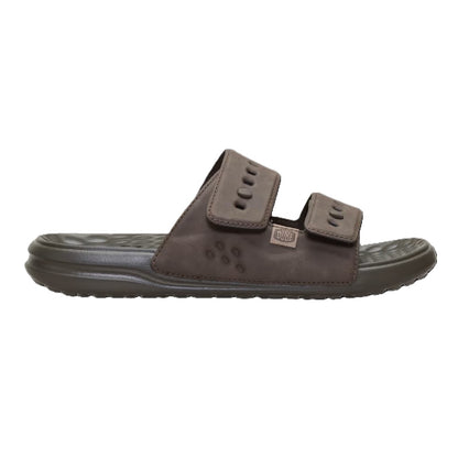 Hey Dude Wave 2 Strap Slide Classic Men's Lightweight Adjustable Strap Slider Major Brown