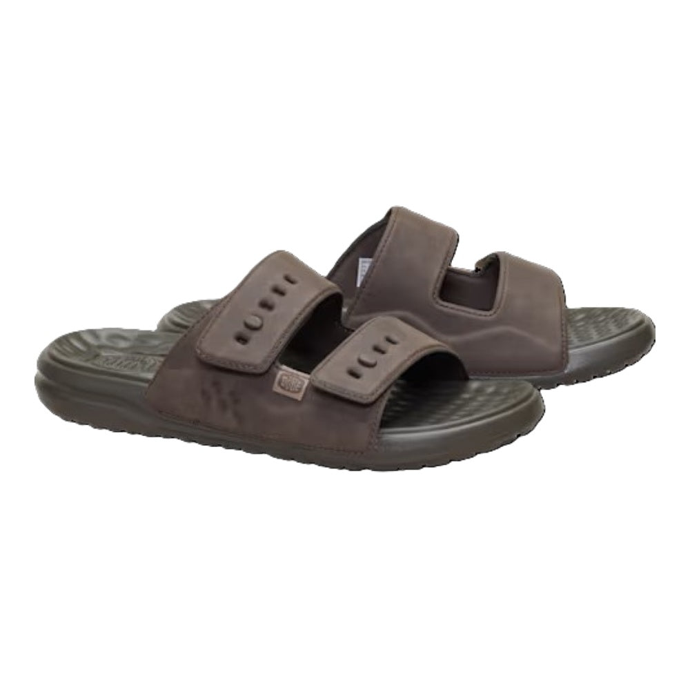 Hey Dude Wave 2 Strap Slide Classic Men's Lightweight Adjustable Strap Slider Major Brown