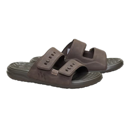 Hey Dude Wave 2 Strap Slide Classic Men's Lightweight Adjustable Strap Slider Major Brown