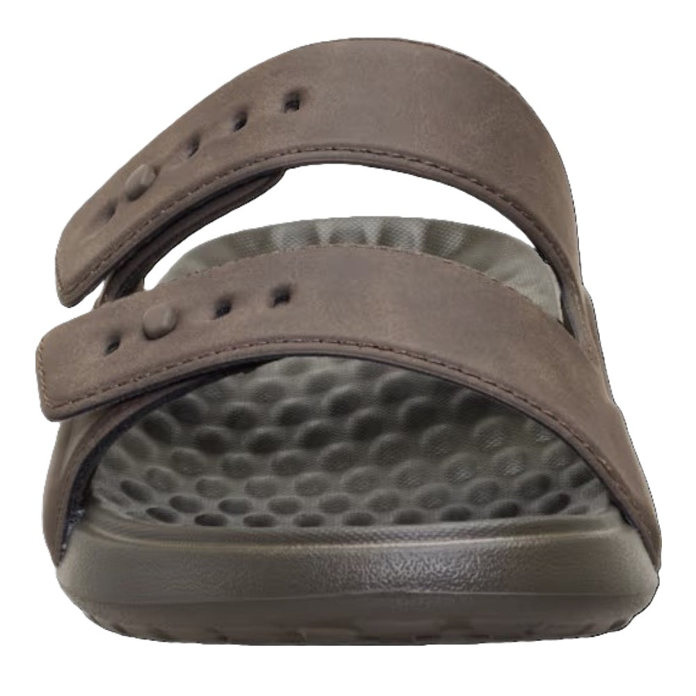 Hey Dude Wave 2 Strap Slide Classic Men's Lightweight Adjustable Strap Slider Major Brown