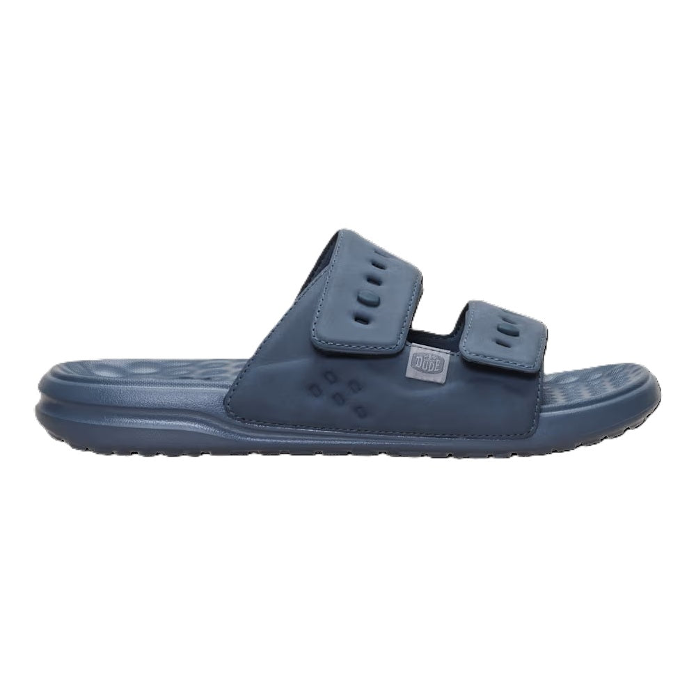 Hey Dude Wave 2 Strap Slide Classic Men's Lightweight Adjustable Strap Slider Turbulence Grey