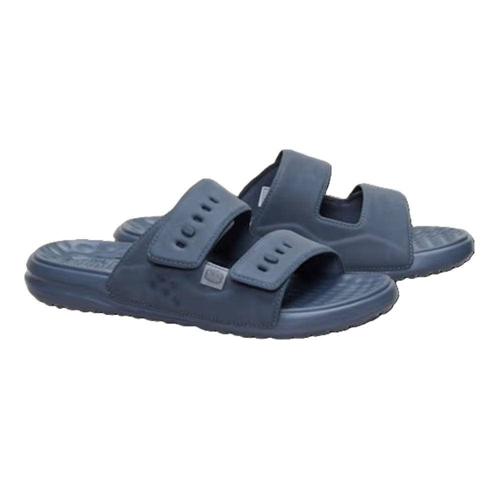 Hey Dude Wave 2 Strap Slide Classic Men's Lightweight Adjustable Strap Slider Turbulence Grey