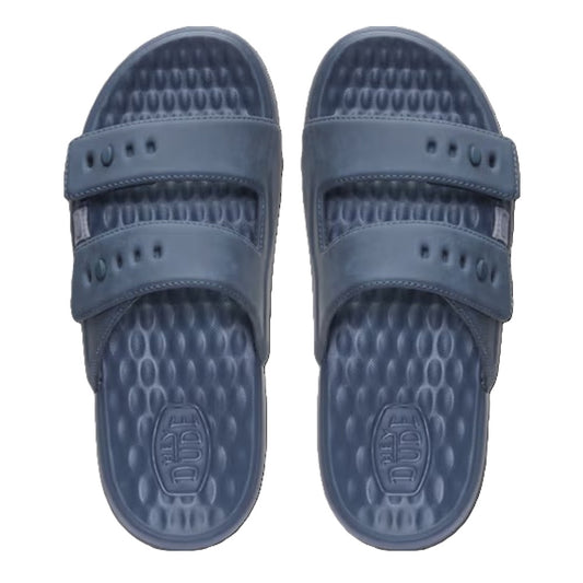Hey Dude Wave 2 Strap Slide Classic Men's Lightweight Adjustable Strap Slider Turbulence Grey