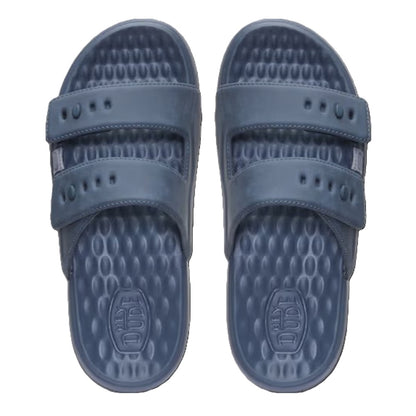 Hey Dude Wave 2 Strap Slide Classic Men's Lightweight Adjustable Strap Slider Turbulence Grey