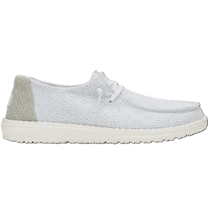 Hey Dude Wendy Eyelet Women's Slip On Casual Shoe Ancient Blue