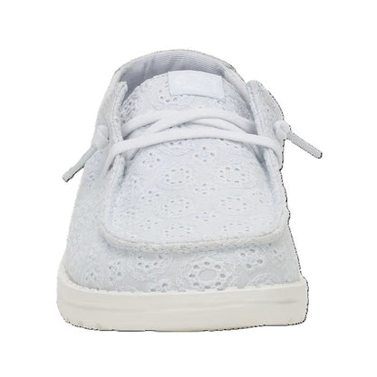 Hey Dude Wendy Eyelet Women's Slip On Casual Shoe Ancient Blue