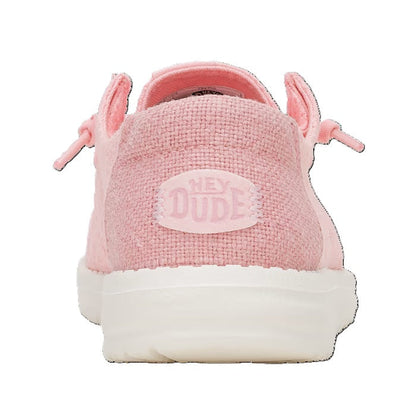Hey Dude Wendy Eyelet Women's Slip On Casual Shoe Pale Pink